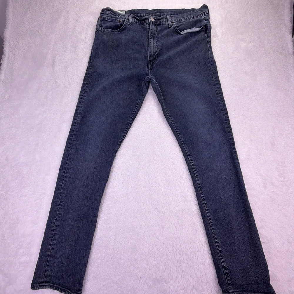 Levi's 512 Jeans Men's 38x32 (37x31) Slim Tapered Stretch Denim Dark Blue